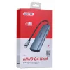 UNITEK uHUB Q4 USB-keskitin Type-C 5000 Mbit/s harmaa