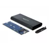 Delock - muistikotelo - M.2 - M.2 NVMe -kortti - USB 3.1 (Gen 2) - musta (42614)