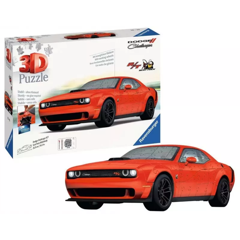 3D-palapeli Ravensburger Dodge Challenger R/T Scat Pack Widebody 108 palaa