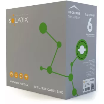 Solarix CAT6 UTP PVC Eca -asennuskaapeli 305 m