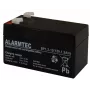 Suljettu VRLA AGM -akku Alarmtec EMU Electronic BP 1.2-12 — 12 V, 1,2 Ah, 43×59 mm, 570 g
