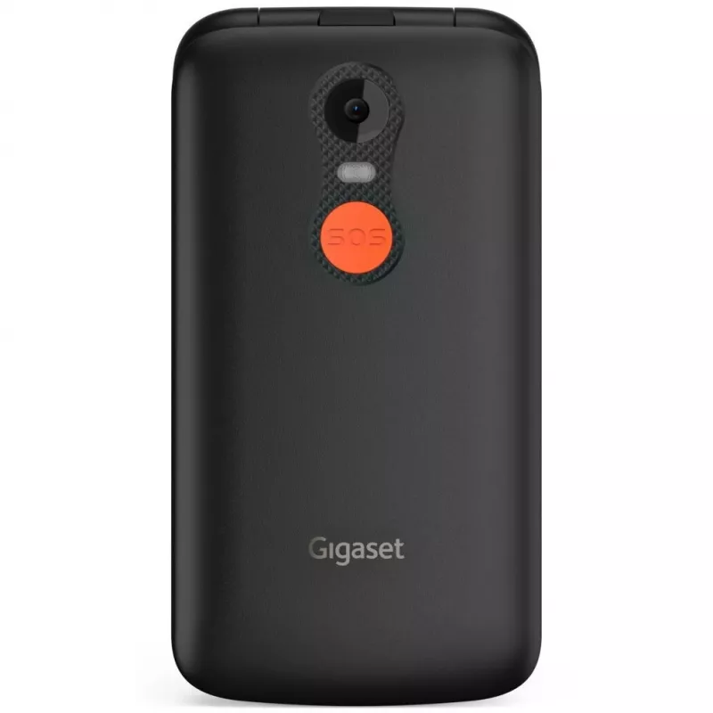 Gigaset GL595 senioripuhelin 7,11 cm (2,8 tuumaa) Dual SIM, SOS-painike, roisku- ja pölynkestävä, 32 Mt RAM, microSD-paikka, musta