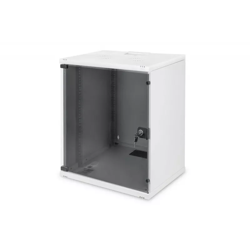 DIGITUS Compact Series DN-19 12-U-S-1 - seinäkaappi - vaaleanharmaa, RAL 7035 - 12U - 48,3 cm (19) (DN-19 12-U-S-1)