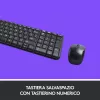 Logitech Wireless Combo MK220 - näppäimistö-hiirisarja - langaton - 2,4 GHz - italialainen - tummanharmaa (920-003721)