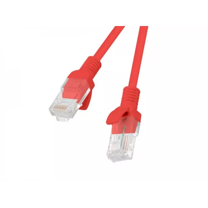 Lanberg PCU5-20CC-0100-R Cat.5e UTP -patch-kaapeli, 1 m, punainen, 10 kpl:n pakkaus