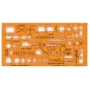 STANDARDGRAPH piirustuskaavain NATO-joukkojen merkit 8355 oranssi (8355)