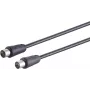 Koaksiaalikaapeli S/CONN 80028-128S 10 m IEC musta