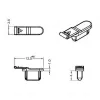 Pistorasian turvasuoja DELOCK 64033, musta, 5×12,5×3,5 mm, 10 kpl:n pakkaus