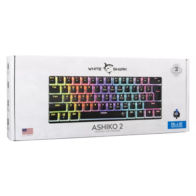 White Shark GK-2202 Ashiko 2 musta/sininen US