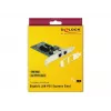 Delock PCIe-kortti 2x Gigabit LAN -verkkosovitin