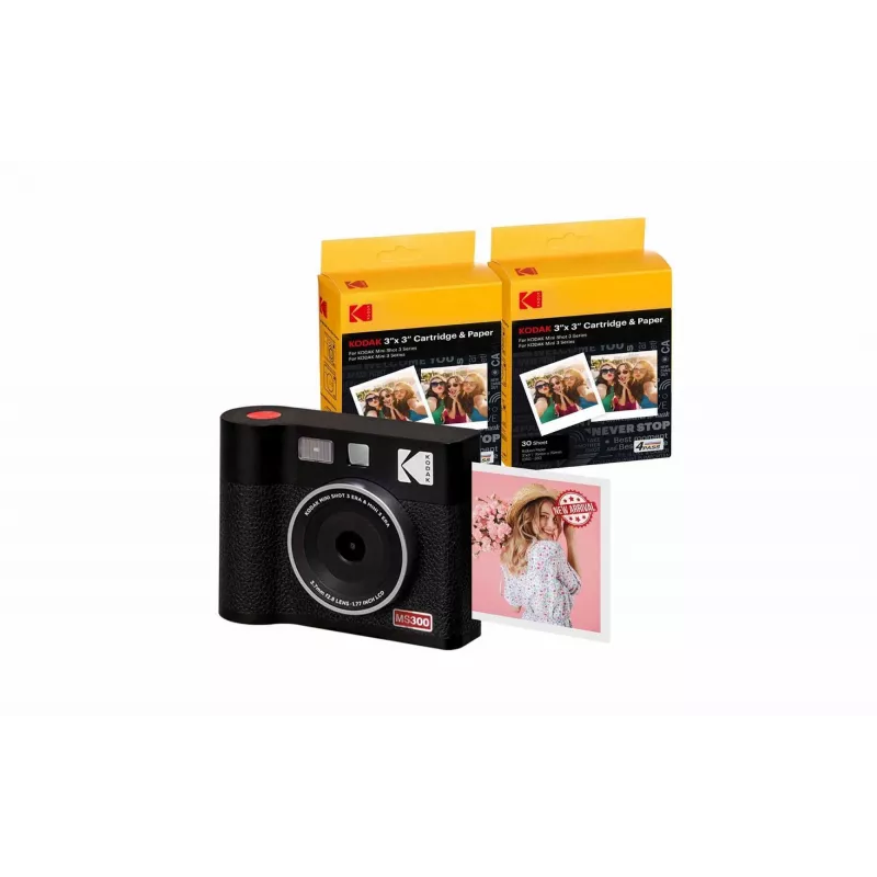 Kodak Mini Shot 3 Era pikakamera – musta, 4Pass-tulostustekniikka