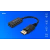 Adapteri Savio DisplayPort (M) v1.2 - HDMI A (F) v1.4, 4K, AK-62