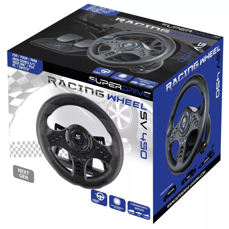 Ratti + polkimet Subsonic SA5426-NG musta USB 180° kierto
