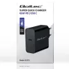 Laturi QOLTEC Super Quick PD 65W USB-C Power Delivery 5–20V, 1x USB-C, USB PD 3.0, Type-C-liitin, 65 W