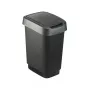 Roska-astia Rotho Twist 50 L suorakaiteen muotoinen polypropeeni, 50 l, 602×298×401 mm, musta