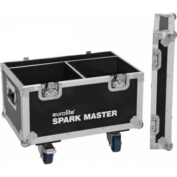 Roadinger Flightcase 2x Spark Master rullilla – suojalaukku