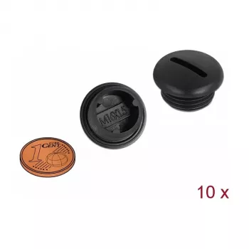 Putkitulppa DeLOCK 60230 musta nylon