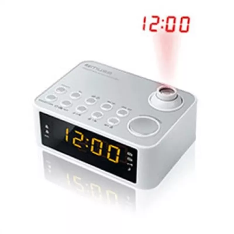 Kelloradio Muse M-178 PW digitaalinen hopea valkoinen