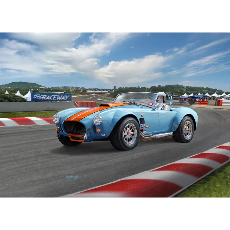Muovinen pienoismalliauto 65 Shelby Cobra 427 1/24