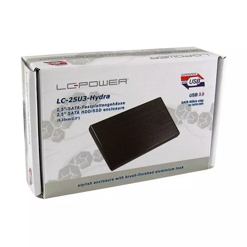 HDD-kotelo LC-Power LC-25U3-Hydra musta 2,5