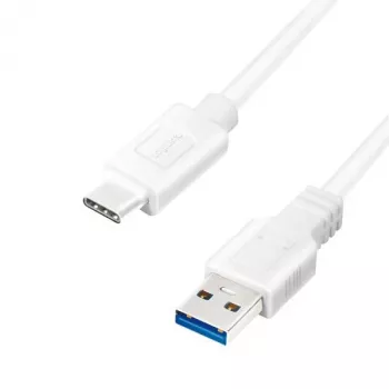 LogiLink USB-kaapeli USB 3.2 Gen1 (USB 3.0 / USB 3.1 Gen1) USB-A-uros, USB-C-uros 0,50 m valkoinen CU0173