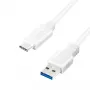 LogiLink USB-kaapeli USB 3.2 Gen1 (USB 3.0 / USB 3.1 Gen1) USB-A-uros, USB-C-uros 0,50 m valkoinen CU0173