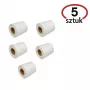 Termotarrat BESTPAK 32×25 mm, HotMelt-liima — 5 rullaa à 1 000 (5 000 yhteensä), valkoinen