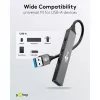 Goobay USB-keskitin 74456 Type-A 5000 Mbit/s vaaleanharmaa