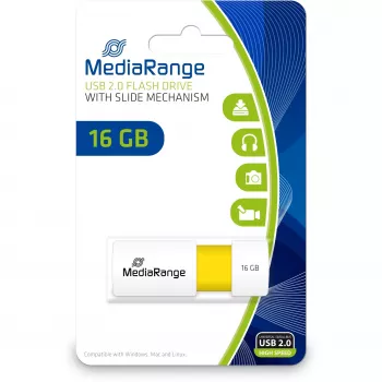 USB-muistitikku MediaRange 16 GB USB Type-A 2.0 MR972