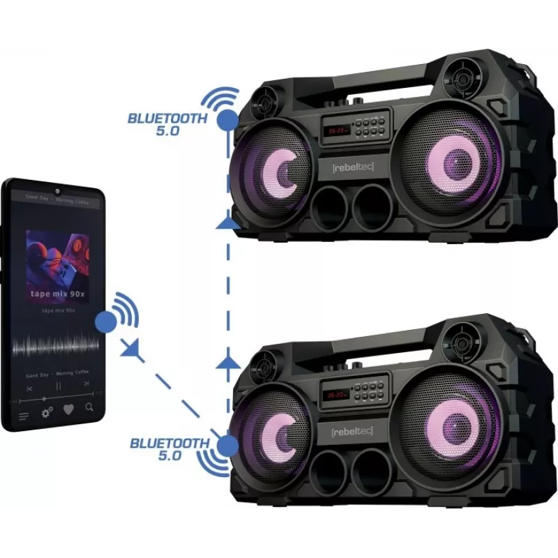 Rebeltec Bluetooth-kaiutin SoundBOX 465 musta