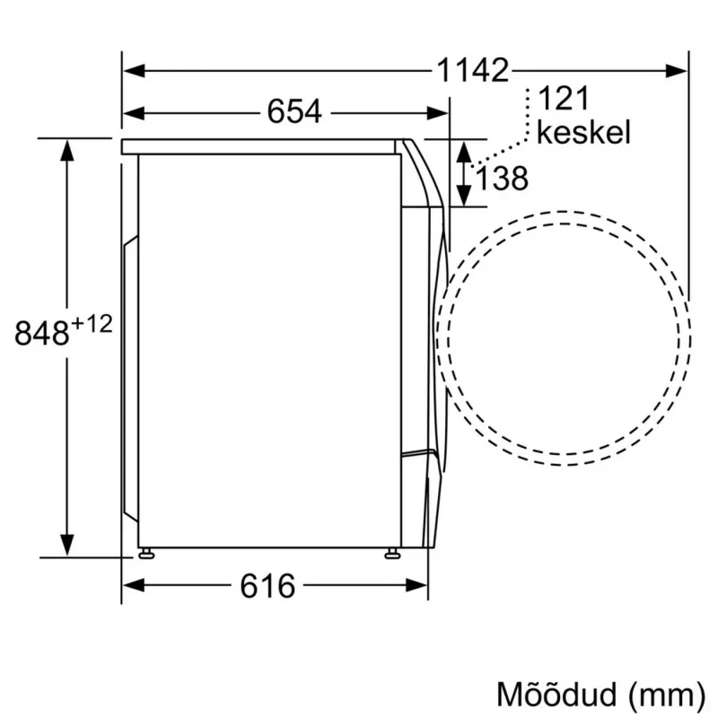 Bosch WNC254ARSN pesukone-kuivausrumpu 10,5 kg / 6 kg 1400 kierr./min harmaa