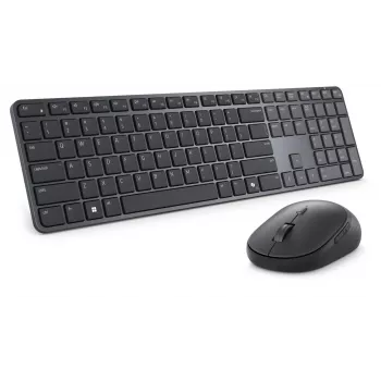 DELL Pro 7 ohut KM726 näppäimistö hiiri mukana koti/toimisto RF Wireless + Bluetooth QWERTY US International musta