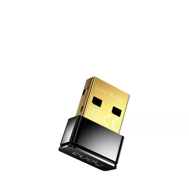 Bluetooth-adapteri Cudy BU530 USB Type-A, musta, Bluetooth-lähtö, Windows 8.1 -tuki
