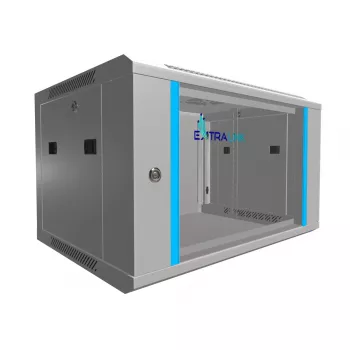 Seinäkiinnitteinen kaappi Extralink Extralink Rackmount cabinet 6U 600x450 harmaa