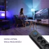 Ylijännitesuoja Qoltec 50172 musta 6 AC-pistorasiaa 230V 5m
