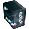 Tornikotelon AEROCOOL P500C EVO-G-BK-v1 2 karkaistulla sivupaneelilla, musta