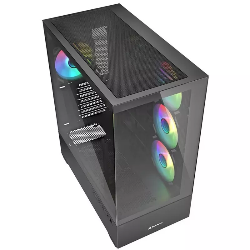 PC-kotelo Sharkoon AK6 RGB, ATX, musta