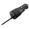 CANYON autolaturi C-033 2,4A/USB-A sisäänrakennettu Lightning-liitäntä musta