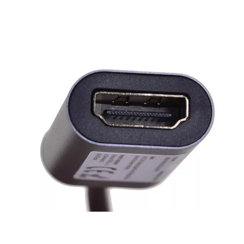 UNITEK V1420A videokaapelisovitin 0,15 m USB Type-C HDMI harmaa