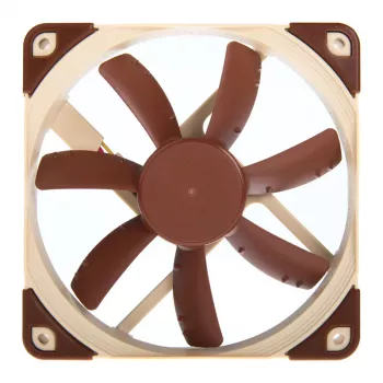 120 mm Noctua-tuuletin NF-S12A ULN, 12 V, 600–800 RPM, 74,3 m³/h, 0,72 W, 2 nopeutta, 25 mm paksu