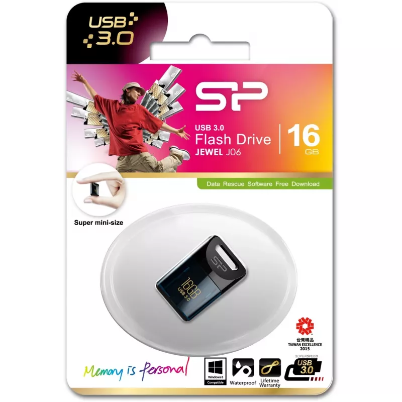 SILICON POWER Jewel J06 - USB-muistitikku - 16 GB - USB 3.0 - tummansininen