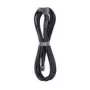 CableMod C-Series Pro ModMesh 12V-2x6-kaapeli, 90° liitin, Corsair Type 5 RMx Shift -virtalähteille - carbon, 65 cm