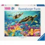 Ravensburger palapeli sininen vedenalainen maailma 1000 palaa, nuoret/aikuiset, vakiokoko
