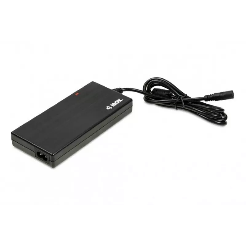Virtalähde IBOX IUZ90WA 90 W, tulo 100–240 V, lähtö 4,5 A, säädettävä jännite, sisäkäyttöön, musta