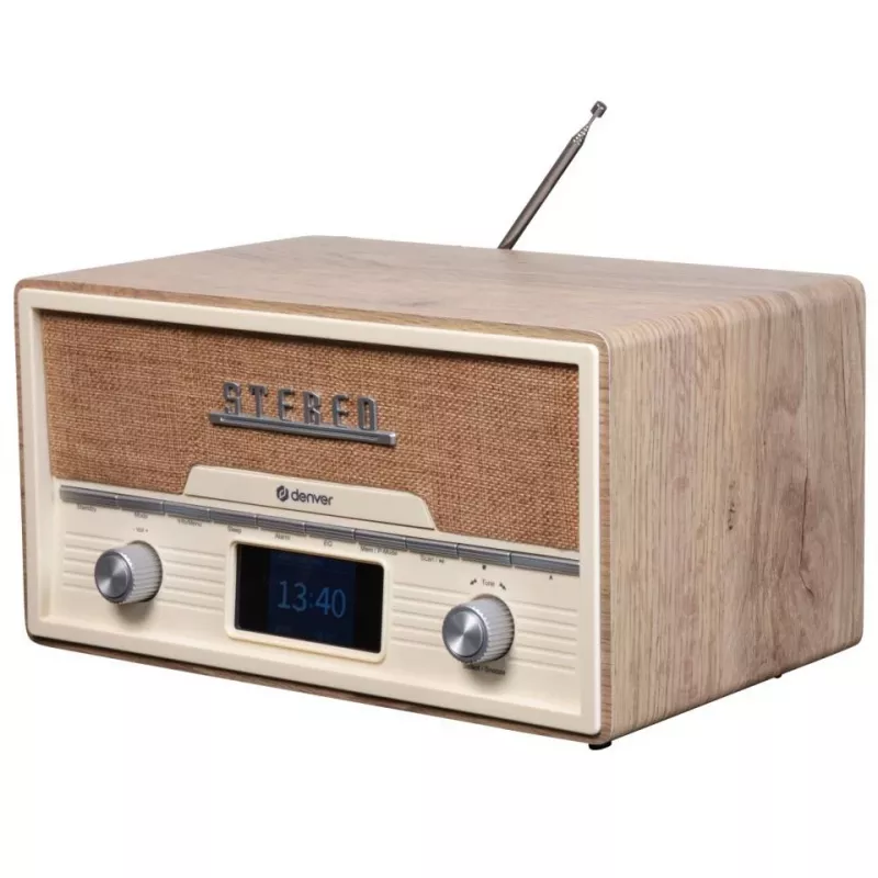 Henkilökohtainen CD-soitin Denver MDA-525LW puu 10 W DAB+ FM
