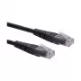 ROLINE-patchkaapeli Cat.6 Class E UTP musta 0,3 m