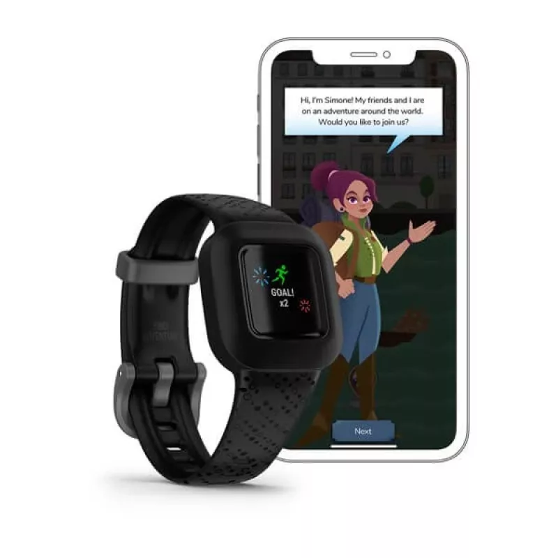 Garmin Vivofit Jr. 3 MIP ranneke-aktiivisuusranneke 1,4 cm (0,55 inch) musta