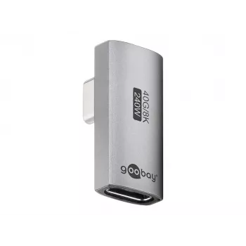 Goobay 74443 USB-C™-adapteri pystysuora 90° käännetty, USB4™ | Goobay