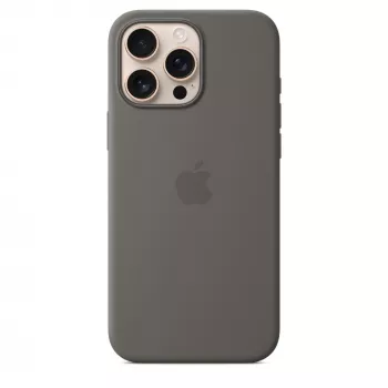 Silikonikuori MagSafe iPhone 16 Pro Max - kivinharmaa