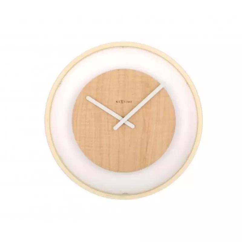 NeXtime kello 3046 Wood Loop, Ø30 cm, seinäkello, puu